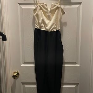 Guess jumpsuit. Cream and black. Size XS.